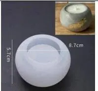 Big Round Tea Light Holder Silicone Mould /.xJo