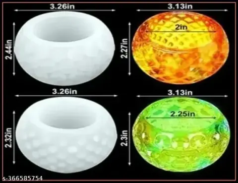 Polka dote Tea Light Holder Silicone Mould / xAo