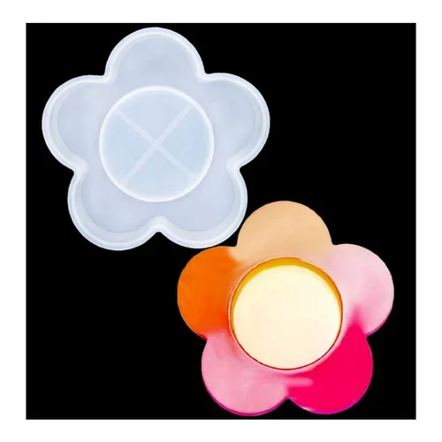 Flower Tea Light Holder Silicone Mould/ Min.Qty-12 Pcs.xNo