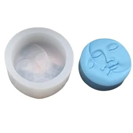 Moon Face Candle Mounld /Min.Qty-12 Pcs.xAo