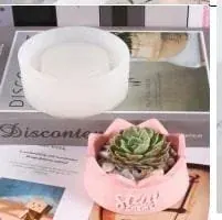 Flower Pot Candle Mould/.xuse/ Size-9.5*9.5*4.6