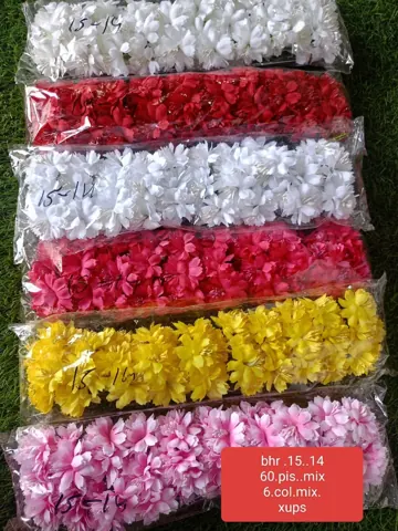ARTIFICIAL FLOWERS 6.colr.mix 60.pis Qty-1 pkt