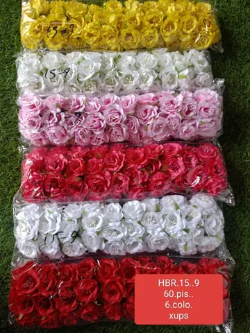 ARIFICIAL FLOWERS 6.colr 60.pis Oty-1pkt