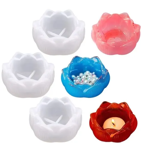 Flower lotus new tea light candle holder