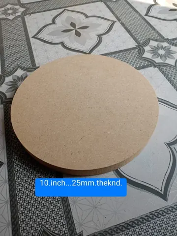 MDF round10inch 25mm het 25mm thik fram Shape Cutout,Art and Craft Work Activity, Home Decor, Gift, Artistic Work