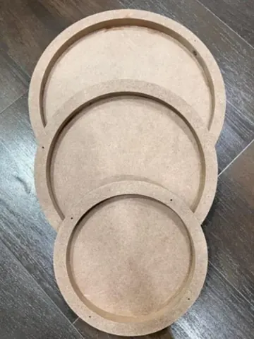 MDF 14 Base Round ring Wall Mural 15mm. h.20mm v.bas 2mm