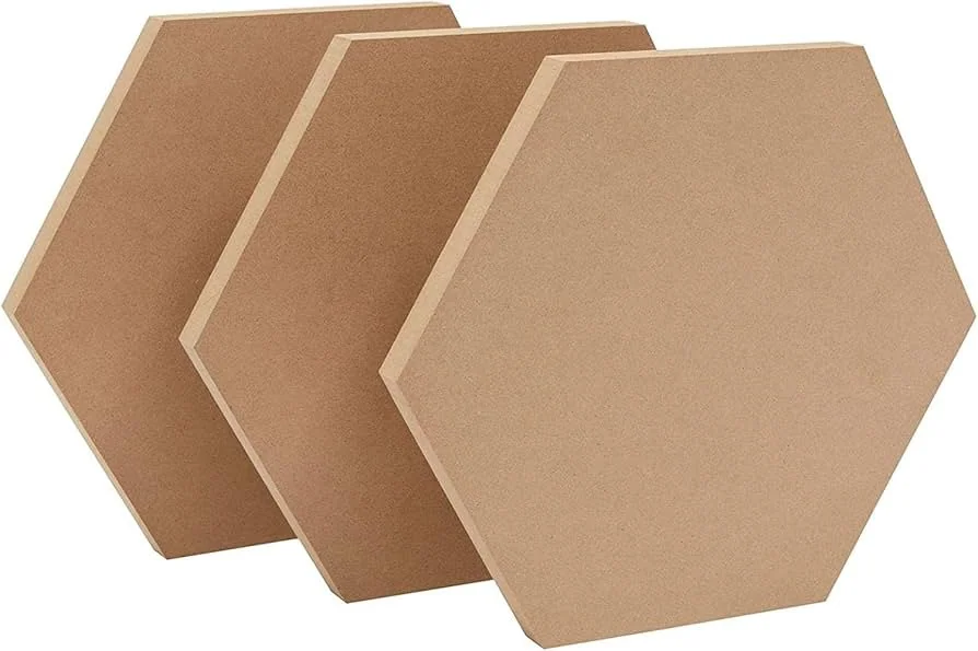 Square MDF Boards for Art and CraftMDF 2mm Craft Work, DIY MDF Square 16×16 Pack of 6 PCS)
