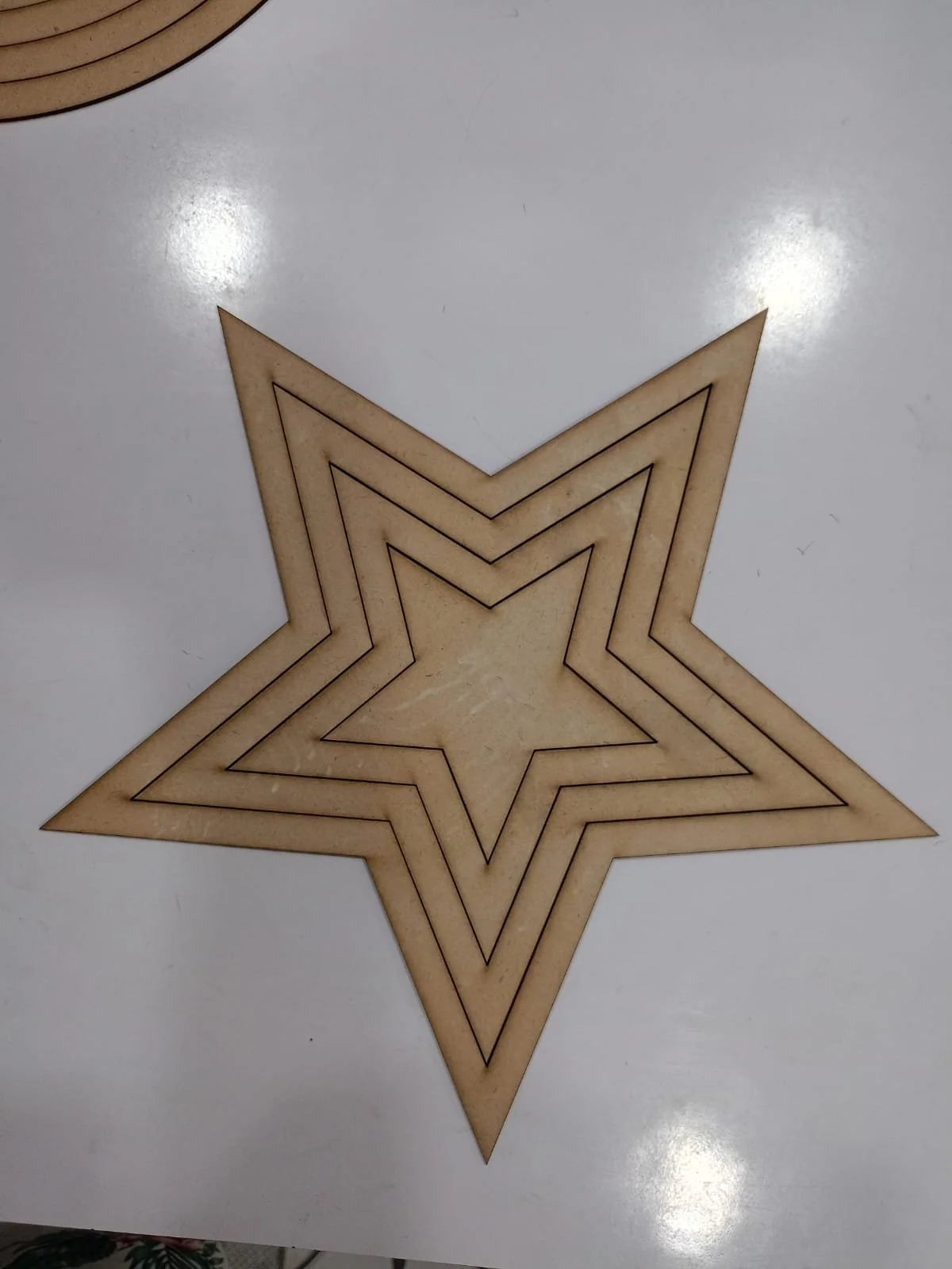 MDF 12inch 2mm thick 12mm .v. Frame round shape
