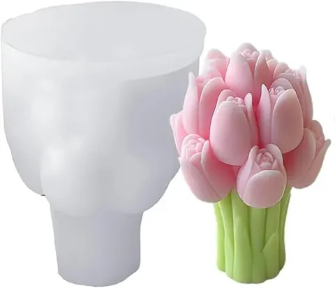 tulip bunch candle mould